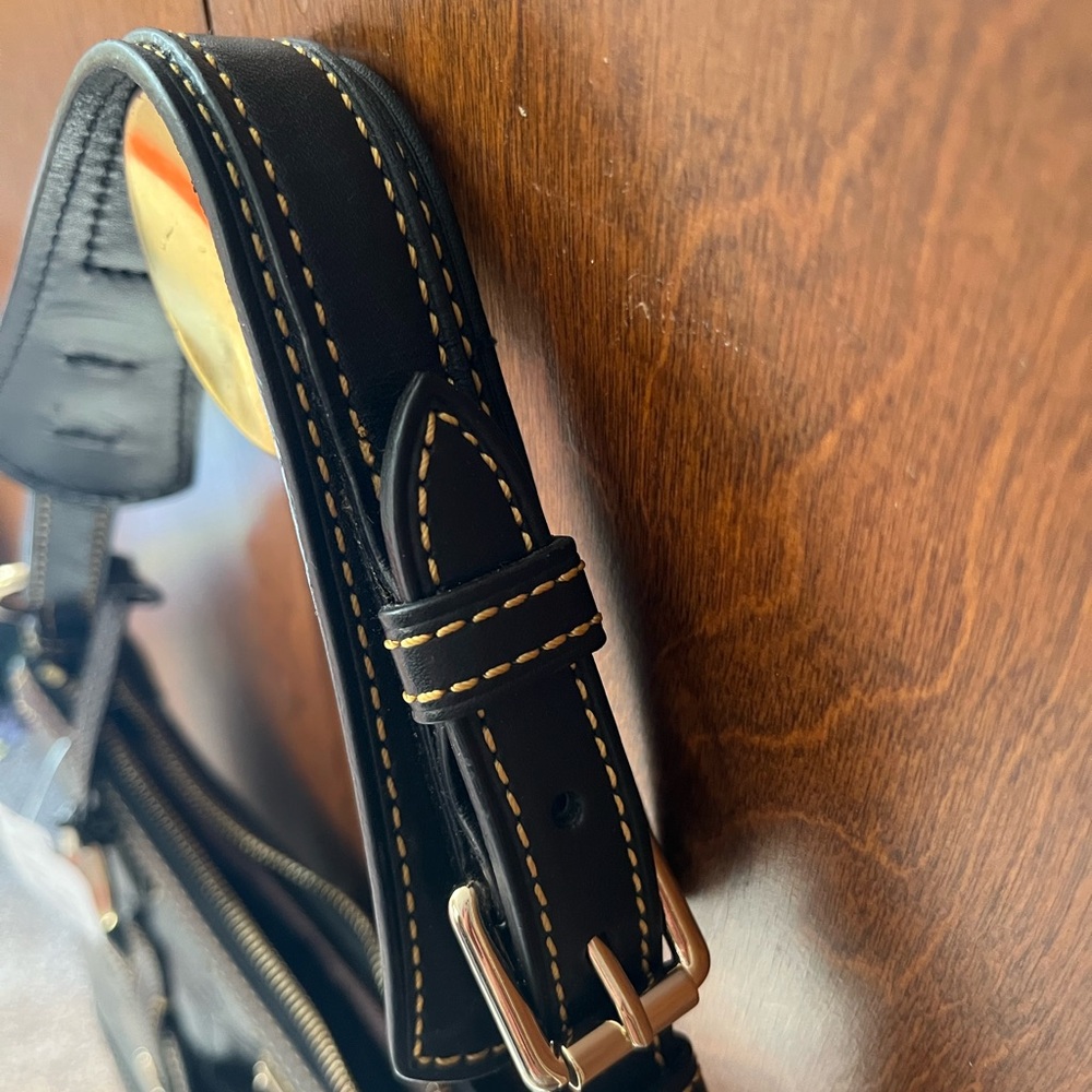 DOONEY & BOURKE NWT Black Croc Embossed Leather Bag  #J3988182 NEW - Picture 2 of 12